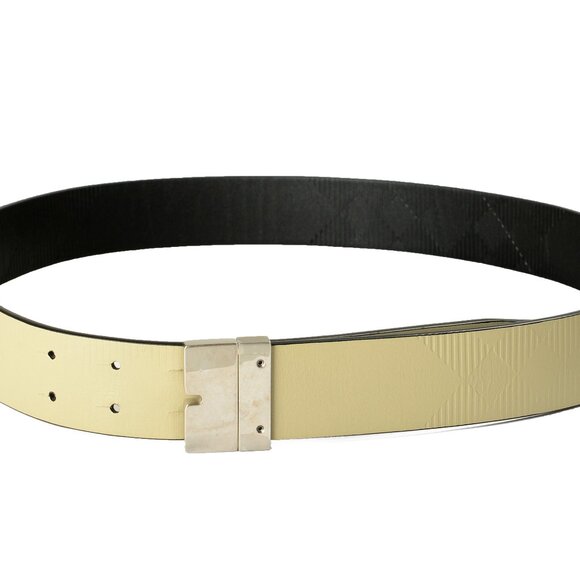 Burberry "Cut RV" Black/Hunter Reversible Leather Belt US 40 IT 100 - Picture 6 of 6